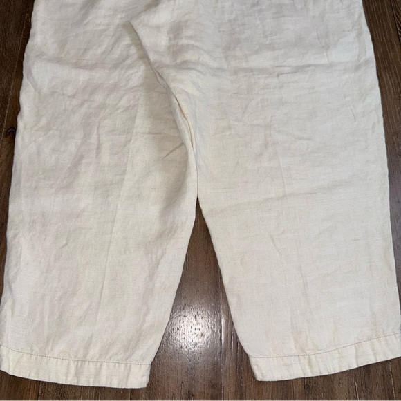 Eileen Fisher Organic Linen Lantern Pant XL Cream Ankle - Picture 10 of 13